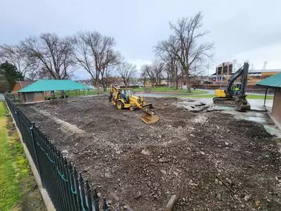 removal of old ice rink