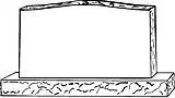 upright headstone design
