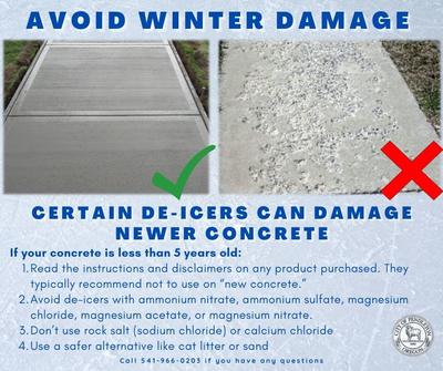 Sidewalk damage photos