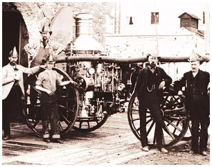 Photo of Pendleton Fire Department from 1868