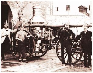 Photo of Pendleton Fire Department from 1868