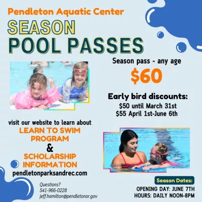 Information about the 2025 season pool passes