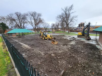removal of old ice rink