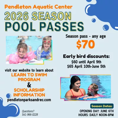 2026 Aquatic Center passes