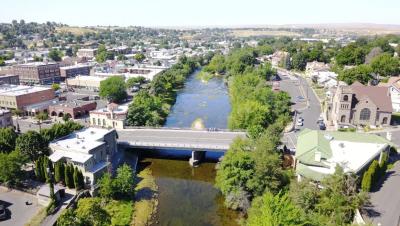 sky view of river walk