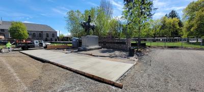 concrete pad