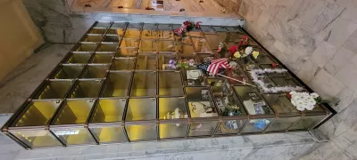 Glass niches in Mausoleum 