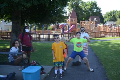 kids at camp having fun