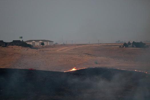 Fire burning in southwest Pendleton