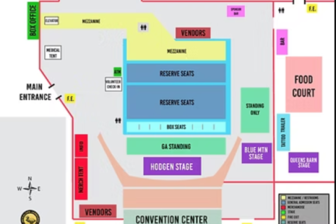 Jackalope Jamboree Convention Center Map